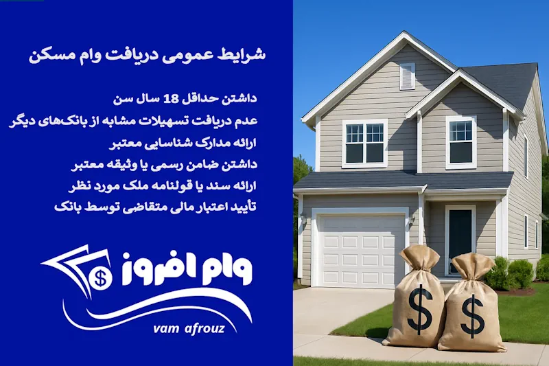 شرایط عمومی دریافت وام مسکن