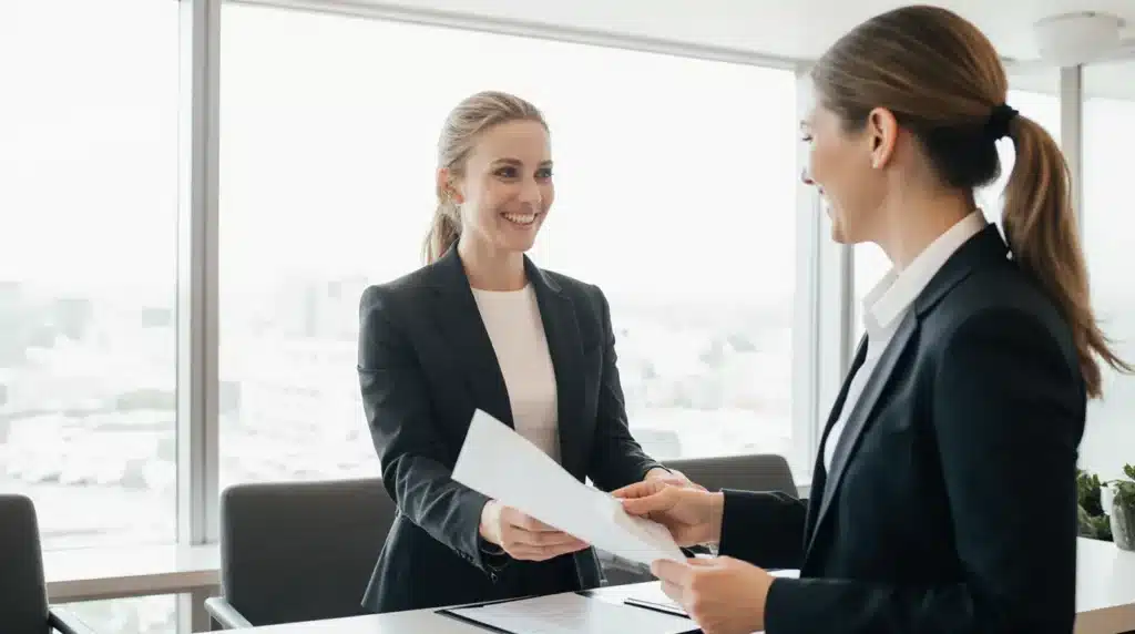 وام بانوان 1 وام بانوان a housewife at a bank in a professional and modern environment standing at the counter and receivin 9q2v9stbn0yiegjxych2 1